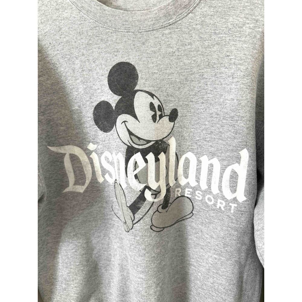 Disneyland Disney Parks Hanes Retro Official Crew Sweatshirt Gray Size Small - Picture 4 of 6